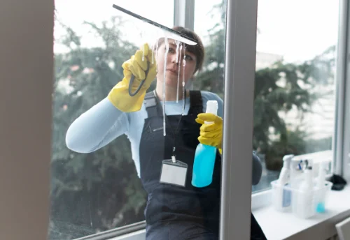 Nettoyage de vitres intérieures et extérieures au Castéra